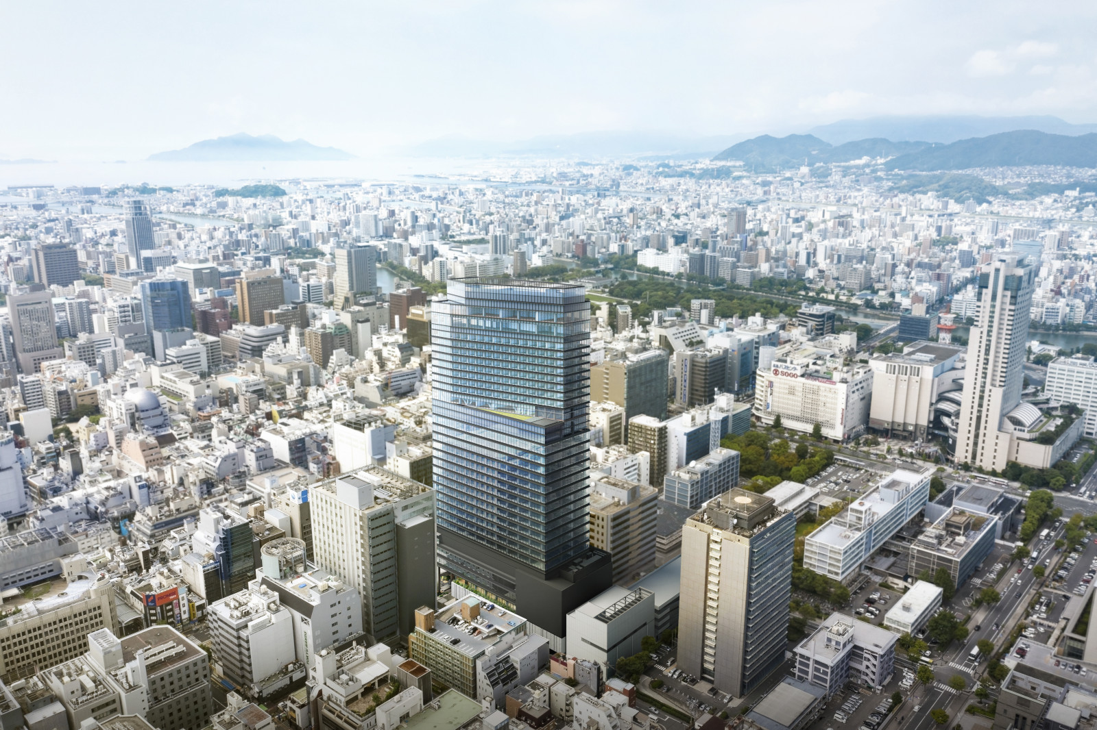 再開発エリアの俯瞰図