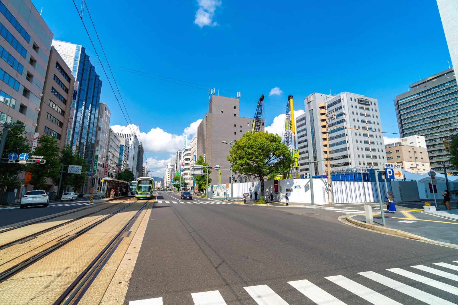 再開発エリアの現在の風景
