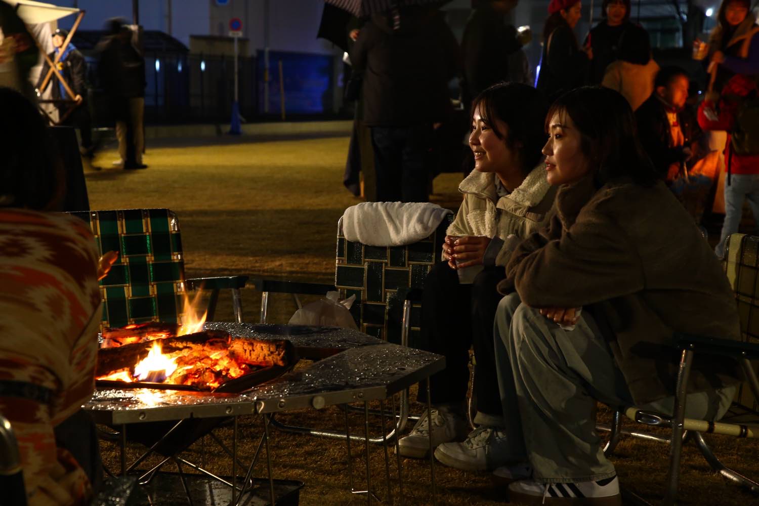 夜のTAKIBIトライアルの模様