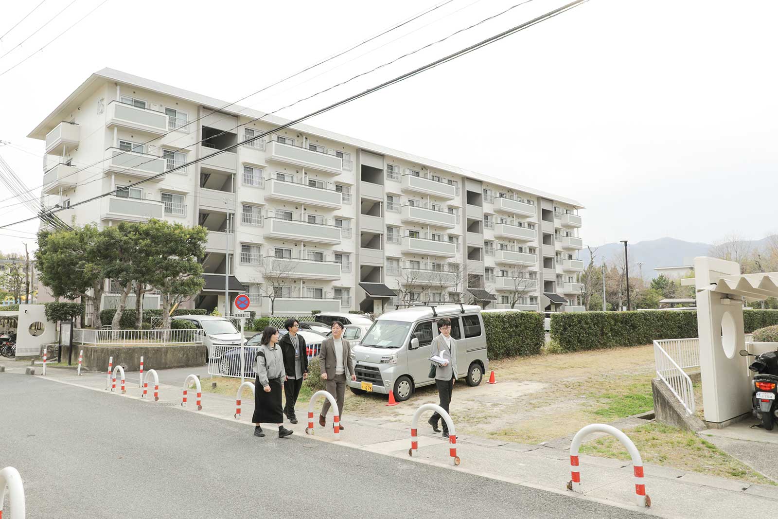 竹の里団地の外観風景