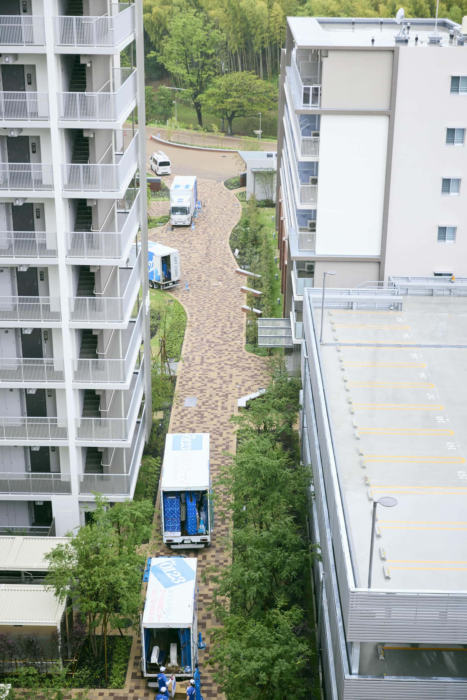 引っ越し作業の風景