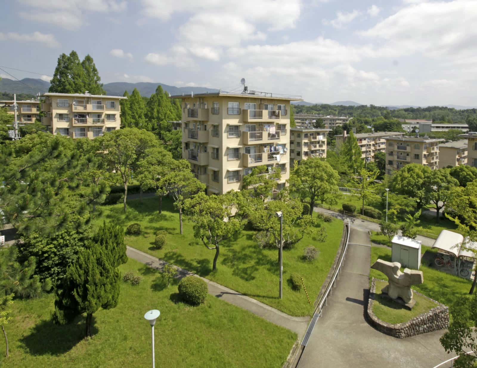 千里青山団地の風景