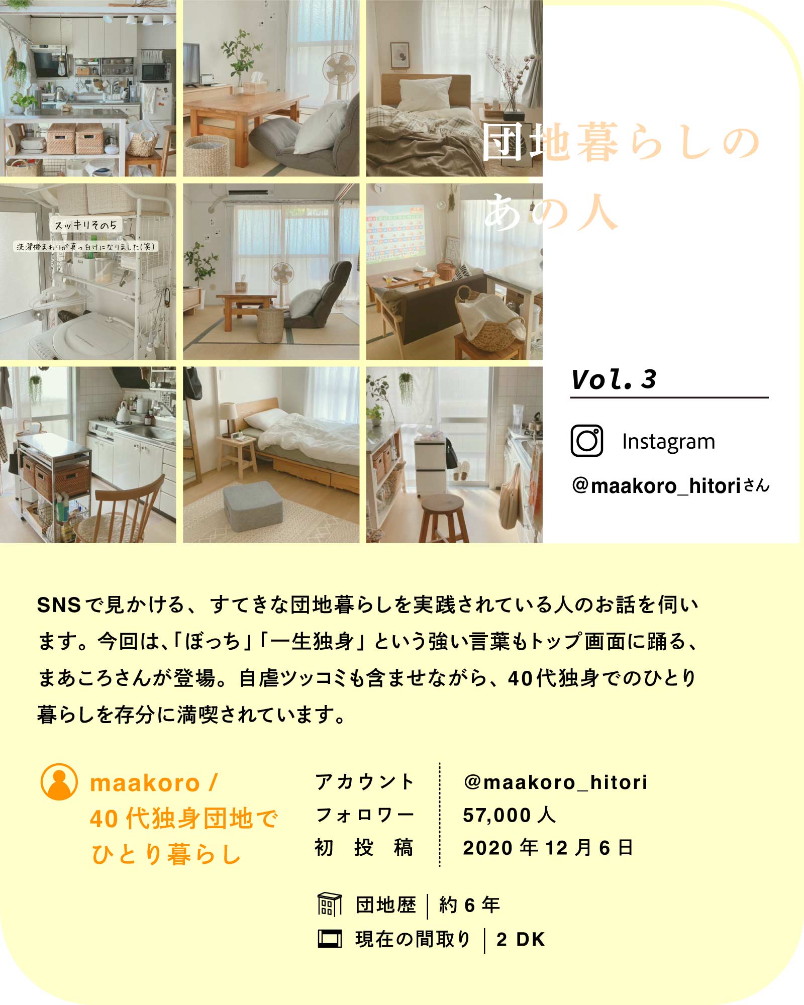 団地暮らしのあの人 vol.3～まあころさん～