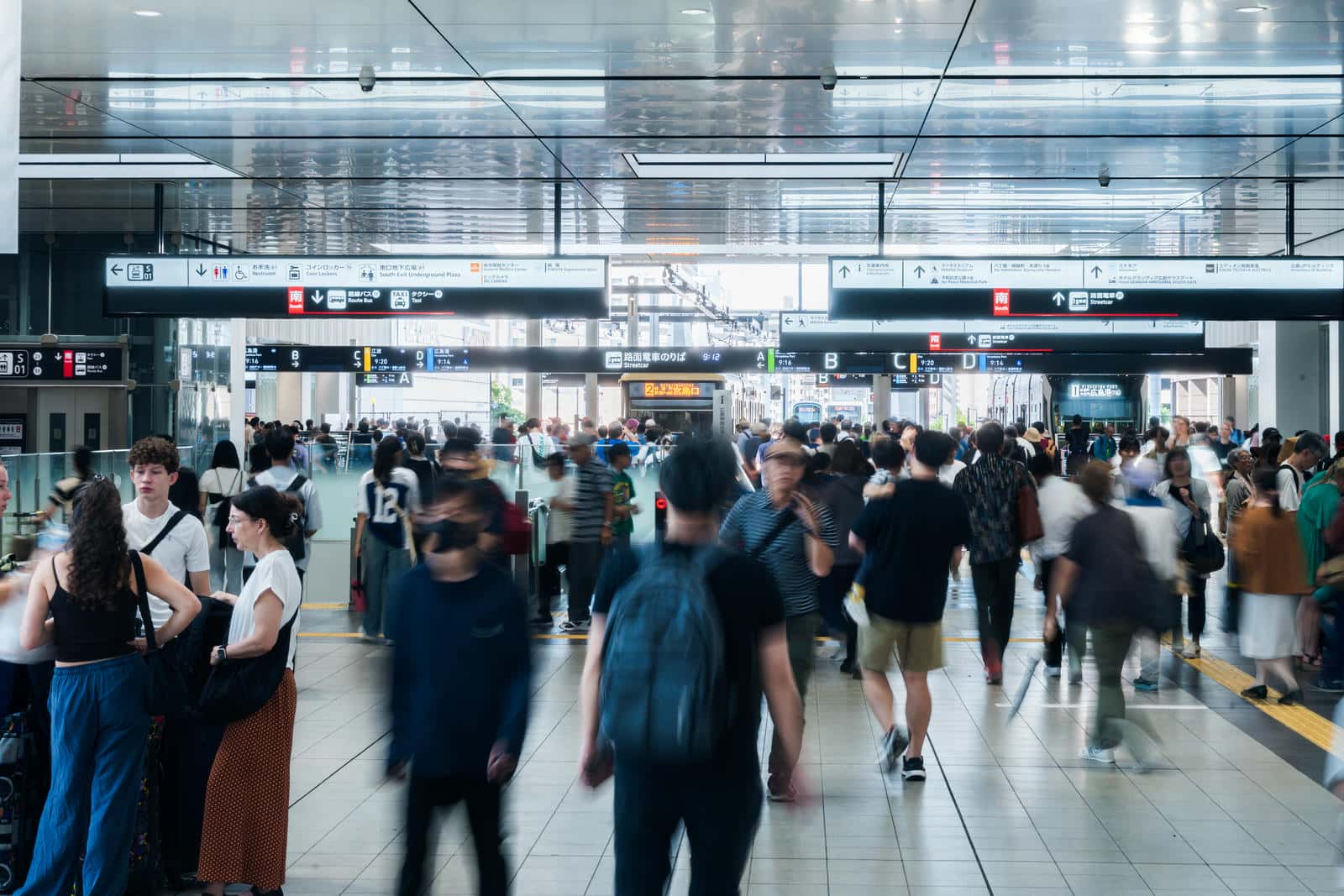 開業した駅の様子