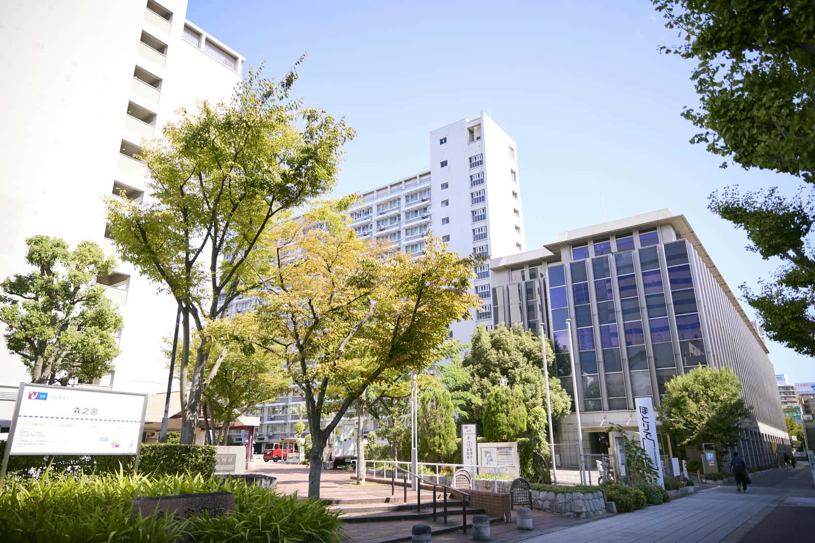 UR森之宮ビルと森之宮団地