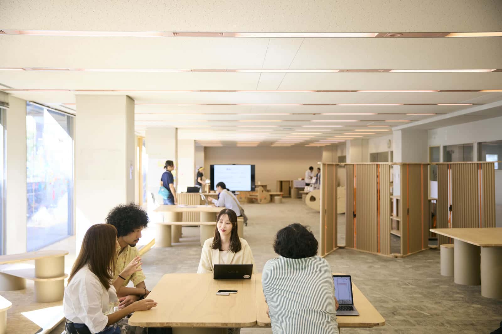 インタビューの様子